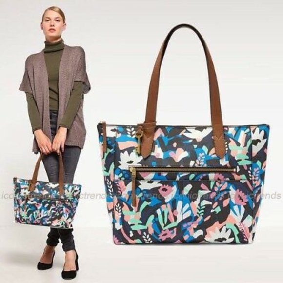 fossil fiona tote